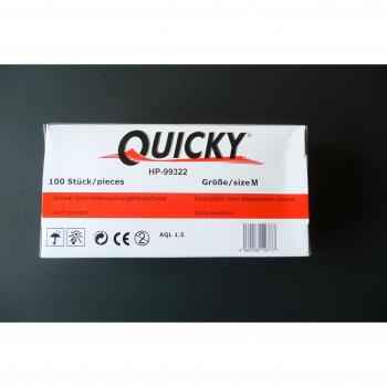 Quicky de guantes de vinilo m/100 unidades.