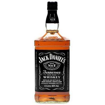 Jack Daniel's Tennessee Whiskey Old No.7, Whiskey Suave e Intenso al Paladar, 40% Vol. Alcohol, 1,5Litros