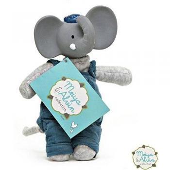 Meiya & Alvin Apretar y morder Alvin der Elefante 19 cm gris/azul