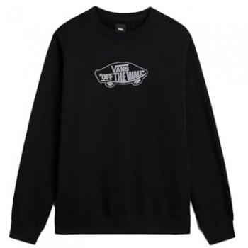 Sudadera Vans Off The Wall Board Crew Negra para Hombre (Tamaño S)