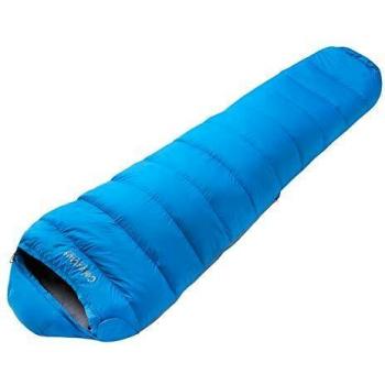 COLUMBUS Everest 450 - Saco de Dormir de Pluma | Saco de 3 Estaciones con Relleno de 450 g Collarín Térmico y Solapa Anti Frío. Saco Ligero para Mochila o Bolsa de Bici. Color Azul y Gris.