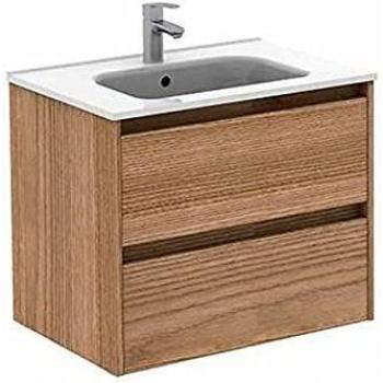 ROYO Sansa Mueble+Lavabo 2 Cajones Nogal - Medida: 70 CMS