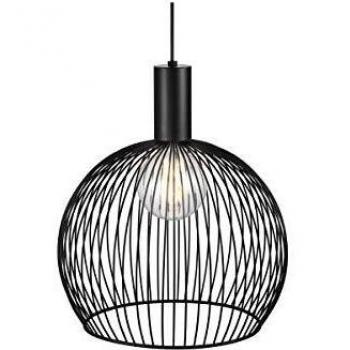 Lámpara Colgante de Diseño Aver, 40 cm, E27, Color Negro