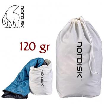 Bolsa de almacenamiento de algodón Nordisk blanca