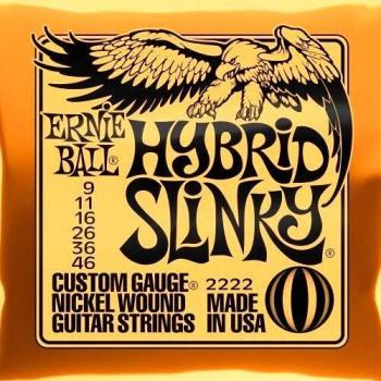 Ernie Ball Hybrid Slinky Electric Guitar Strings 9-46 Nickel-Plated