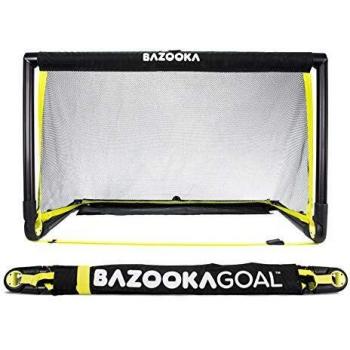 Portería Mini-Fútbol BazookaGoal Edición Negra, 120x75 cm, para interior y exterior