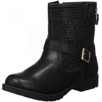 XTI Botin Niña C. Combinado 53840, Botín Infantil, Negro