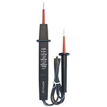 Hepoluz 89468 Comprobador de Voltaje 3 En 1, Negro