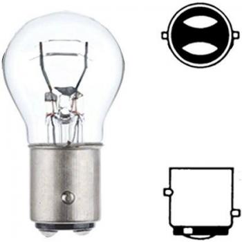 HELLA 8GD 002 078-123 Lámpara - P21/5W - Standard - 12V/5W - BAY15d - Embalaje Blister - Cant.: 2