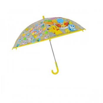 Paraguas Manual Infantil Transparente 48 cm Pokémon - CYP BRANDS - Multicolor Burbuja - Ideal para Regalar - Producto Oficial