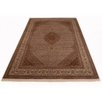 Alfombra oriental clásica anudada a mano Tabriz Mahi de India 354 x 246 cm