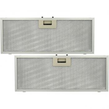 Filtro metálico de grasa 2x compatible con campanas extractoras Whirlpool AKR 770, AKR 771, AKR 772, AKR 773 - 45,9 x 17,7 x 0,85 cm