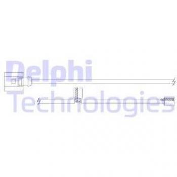 Sensor de desgaste de pastillas de frenos DELPHI LZ0301