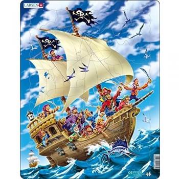 Puzzle Larsen Piratas Celebrando un Raid Exitoso - 30 Piezas