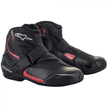 Alpinestars Zapatillas de Moto SMX-1 R V2 Negro-Rojo