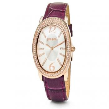 Reloj Folli Follie Mujer Analogico Cuarzo con Correa de Cuero WF2B012STW (28mm)