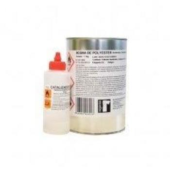 REGARSA - RESINA POLIESTER CON CATALIZADOR 1 Kg