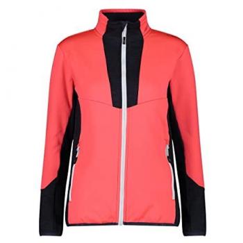 CMP Women's Fleece Jacket - Red and Orange, Size 40
