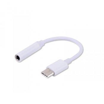 Adaptador USB C a Jack 3.5 mm Savio AK-35 Blanco 0,12 m