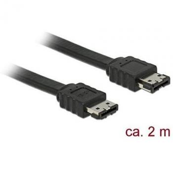 Cable eSATA 3 Gb/s Hembra a Hembra de 2 m Color Negro