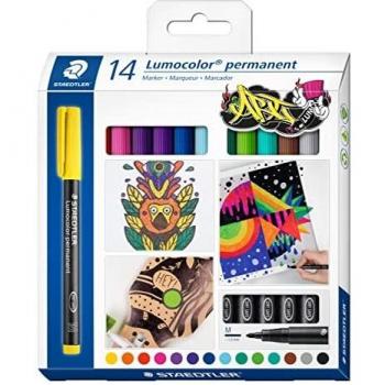 STAEDTLER 317 C14 Lumocolor ART Rotulador permanente, todas las superficies, resistente a las manchas
