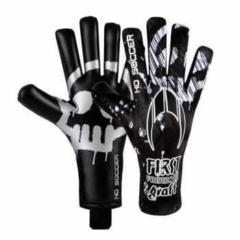 Guantes de Portero HO Soccer First Evolution III Graffiti Creepy Black/White Unisex Niños Talla 5,5
