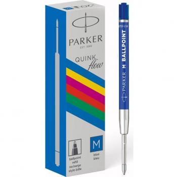 Recambio de Bolígrafo Parker Original Económico Azul Punta Media Pack de 20