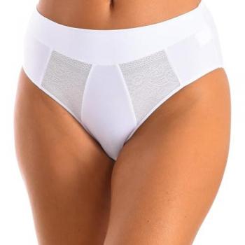 Braga Selene 3076 alta con encaje delantero, color blanco, talla 42