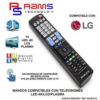 Rams Technology Mando a Distancia Compatible con TV LG