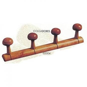 PERCHA MADERA BOLOS 4