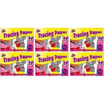 A4 Tracing Paper Pad - 60 Sheets, Pack of 12 for Art and Craft