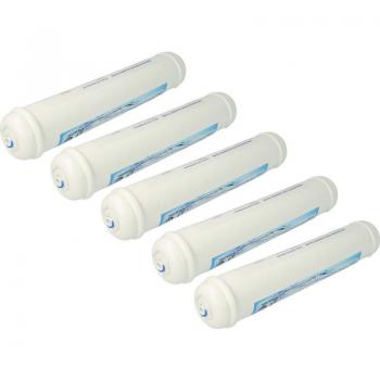 Filtro de agua Vhbw 5x, cartucho compatible con frigoríficos Siemens KA58NA40GB/01, KA58NA40GB/02, KA58NA40GB/03, KA58NA40GB/04 Side