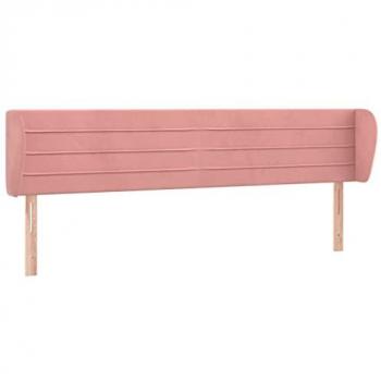 Cabecero de terciopelo rosa 183x23x78/88 cm Vidaxl Rosa