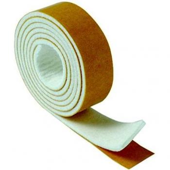 Brinox B62720B Deslizadores Fieltro, Blanco, 19 mm x 1 m