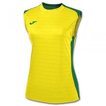 Joma 900246.915 - Camiseta de equipación Tirantes para Mujer, Color Amarillo/Verde, Talla S