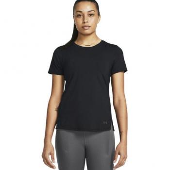 Camiseta de manga corta Under Armour Launch Elite negra para mujer - Talla L