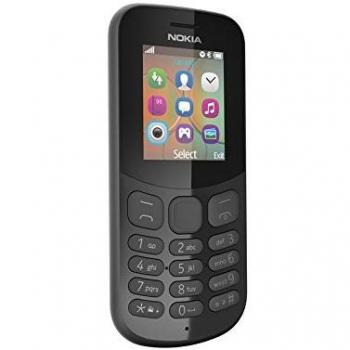 Nokia 130 (2017) Teléfono Móvil Básico Dual SIM 1.8 Pantalla, 8 MB, Bluetooth, Cámara 1.3 MP, Negro