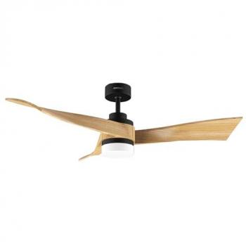 Ventilador de Techo con Luz EnergySilence Aero 5285 WhiteWood 40W, 52, Motor DC, Mando a Distancia, Luz LED 18W, Temporizador Programable