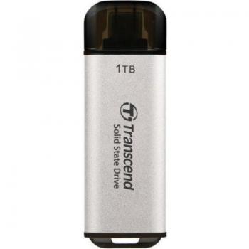SSD Externo Portátil Transcend ESD300S 1TB USB 3.2 Gen 2x1 Tipo C Plata