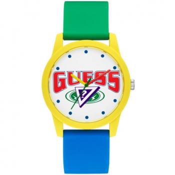 Reloj Guess mujer J Balvin V1048M1 de silicona y correa verde