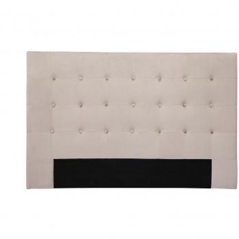 Cabecero de cama de terciopelo color topo 170 cm LUTECE
