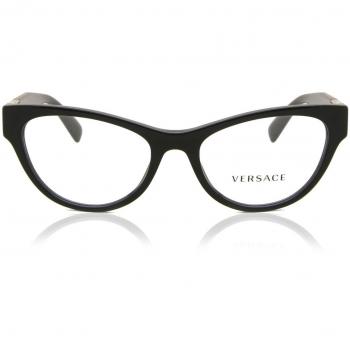 Versace VE3296 GB1 Gafas Armazones Recetadas para Mujer Negras 54