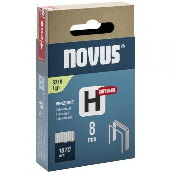 Grapas de Hilo Fino Tipo 37 Super Duras 1870 Uds. Dimensiones 8 mm x 10.6 mm Novus
