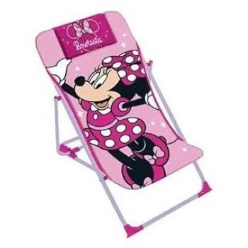 Tumbona Plegable Regulable Minnie Mouse Disney - Cómoda y Práctica 43 X 66 X 61 Cm