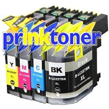 Pack de Cartuchos de Tinta Compatible Brother LC-227/225XL BK/C/M/Y No OEM