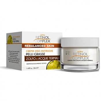 Crema Facial Antirugas Ultra Retinol Complex para Pieles Grasas con Azufre y Aguas Termales - 50ml