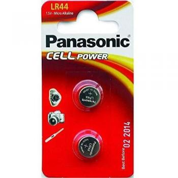 Batería Alcalina LR44 / A76 / V13GA Panasonic 1,5V - Paquete de 6 unidades