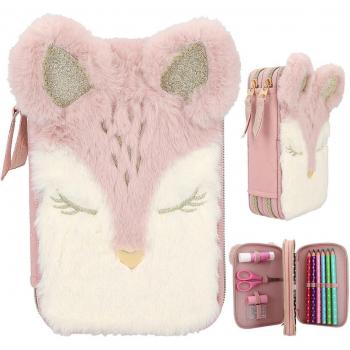 Estuche doble ciervo Princess Mimi Wild Forest con 2 compartimentos