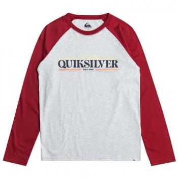 Quiksilver - Camiseta Raglan Gris para Niño