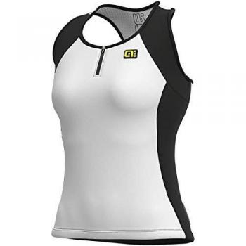 Alé Color Block Top - Camiseta de ciclismo para mujer, color blanco, talla XS